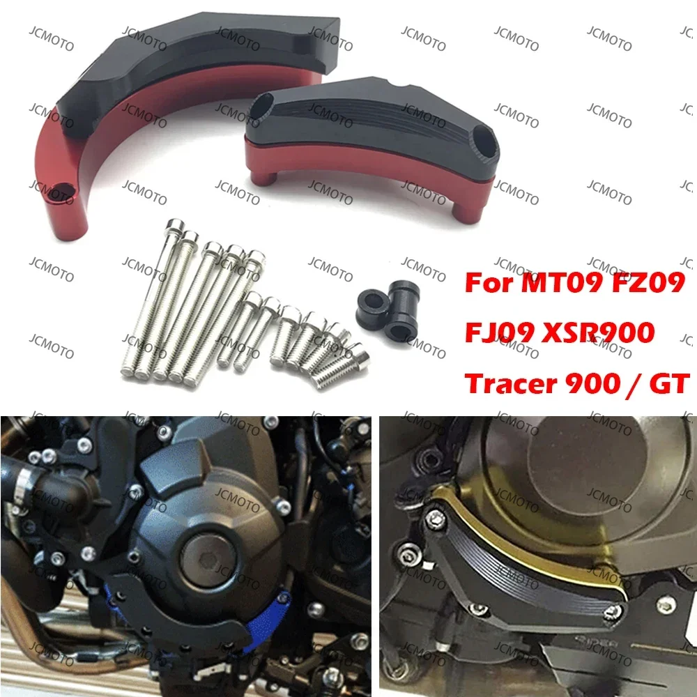 

For Yamaha MT-09 FZ-09 FZ09 MT09 Tracer 900 900GT FJ09 XSR XSR900 Motorcycle Engine Case Saver Cover Guard Crash Pad Frame Slide