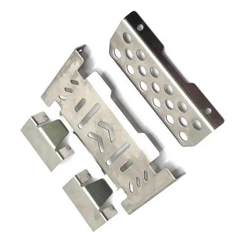 อัพเกรดโลหะเกราะป้องกันแชสซีสแตนเลสสำหรับ YK4106 YK4107 1/10 RC รถ - อีซี่อาร์ซี