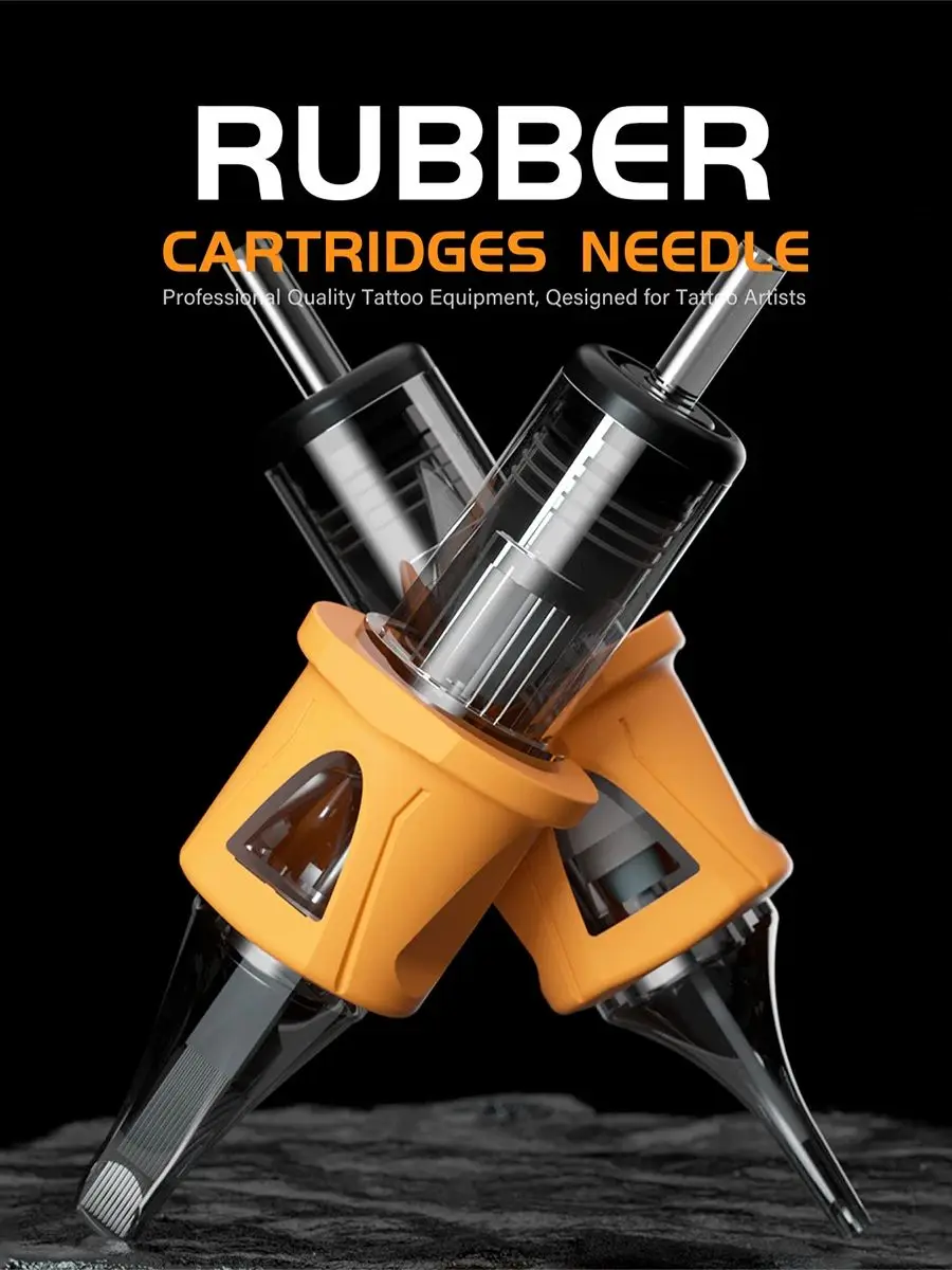 BIGWASP 10 pièces cartouche de tatouage Orange jetable aiguille RM/RL/M1/RS diamètre d'aiguille 0.30/0.35MM aiguille de tatouage pour Machine à tatouer