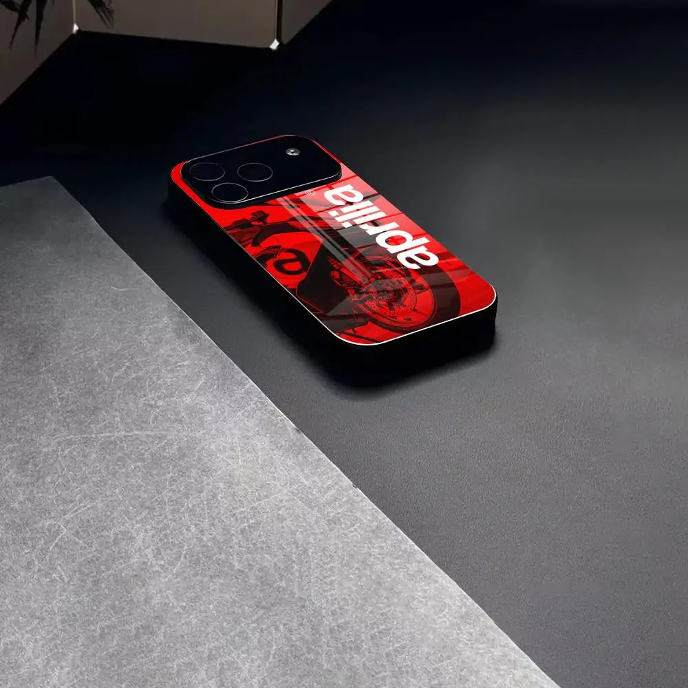 Cool A-Aprilias Racing Phone Case Glass For Samsung S26 S25 S24 S23 Ultra IPhone 17 15 14 16 13 Pro Max Plus Cover