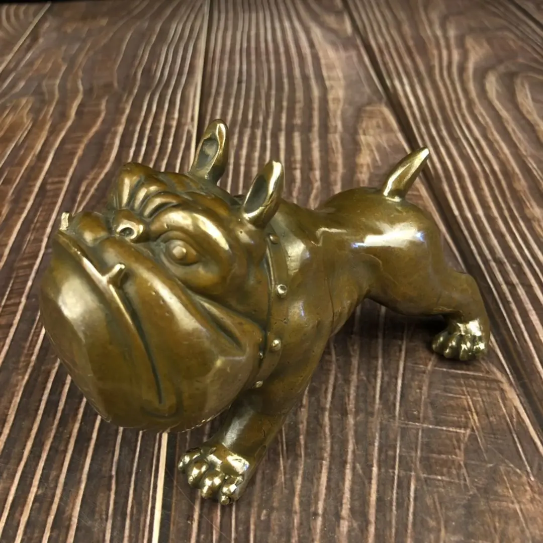 Wealth dog zodiac dog British bulldog Statue Sculpture Figurines Home Garden Decoration Statues For House