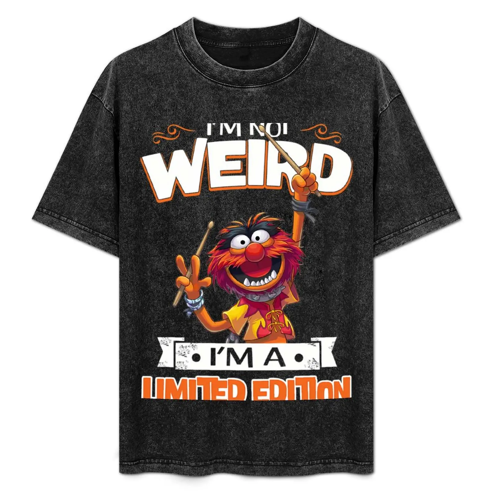 

Muppet Animal Drumer I'm Not Weird I'm A Limited Edition T-Shirt Soft Touch Basic Cotton T-Shirt