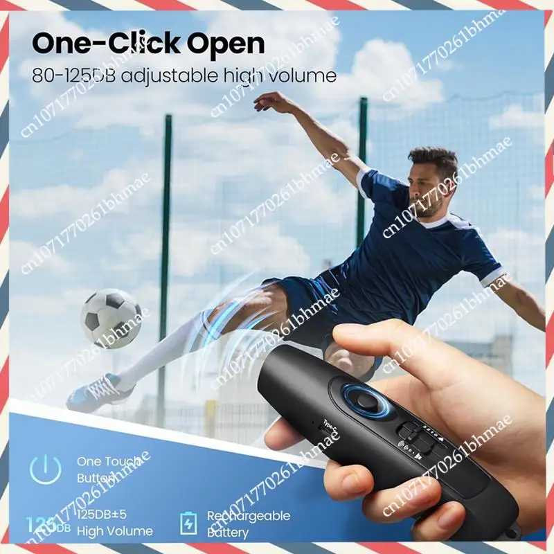 -A21Z 5X صافرة إلكترونية مع شحن USB، صافرة طوارئ لمدربي الحكم، للتخييم في الألعاب الرياضية الخارجية #5