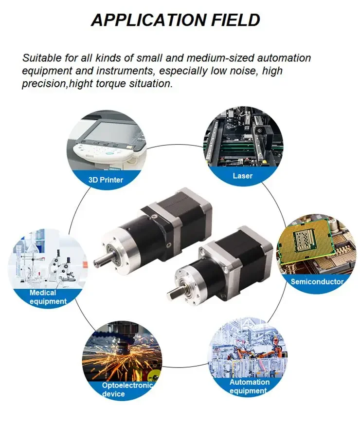 Best Quality High Torque Nema 23 Stepper Motor Nema 23 High Torque,hybrid Opened Loop Stepper Motor With Planetary Gearbox