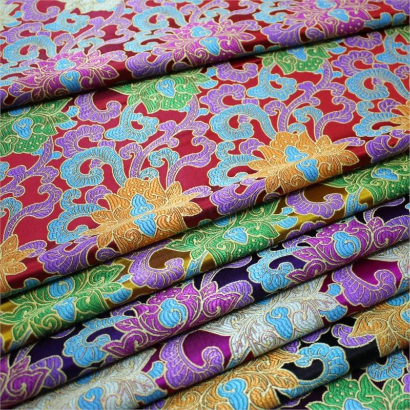 

Chinese-style cheongsam and film costume fabric decoration hand-woven jacquard brocade