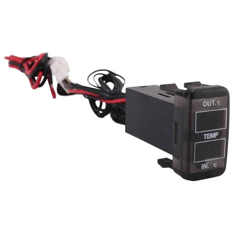 A30F-Dual Temperature Display Inside And Outside The Car Dual Temperature Sensor For Toyota Corolla Reiz Prado Prius