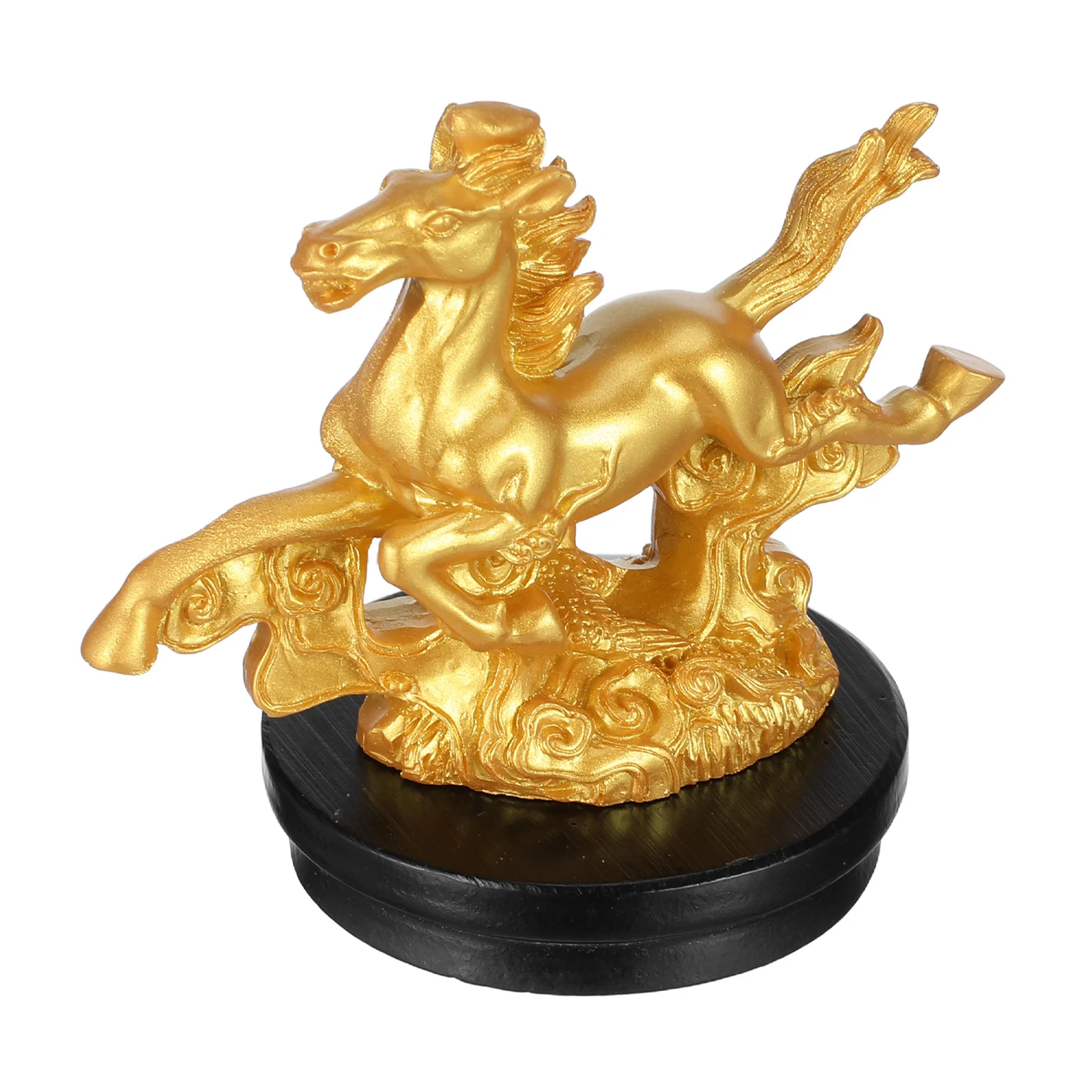 

Resin Standing Horse Statue Carved Elegant Sculpture Home Decor Desktop Office Animal Art Chinese Lunar New Year 2026