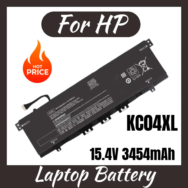 

KC04XL Laptop Battery 15.4V 3454mAh for HP Envy TPN-W136 W133 W141 13-AH0001NW AH0003NE AH1507SA L08544-2B1 New High Quality