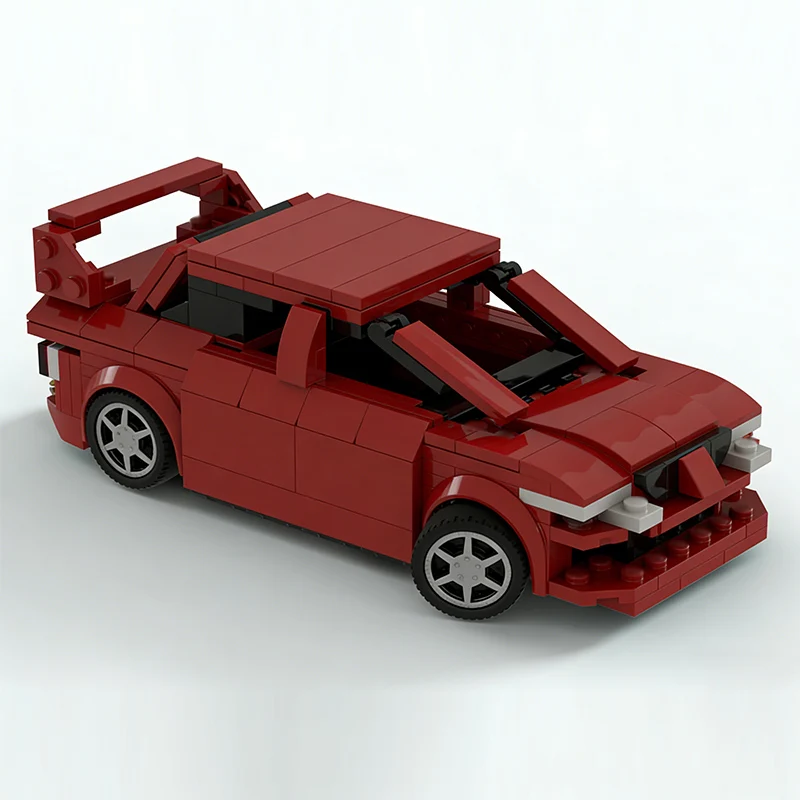 City Car Model MOC Building Bricks EVO 8 High-Performance Car Modular Technology Children Holiday Gifts Assemble Toys Suit