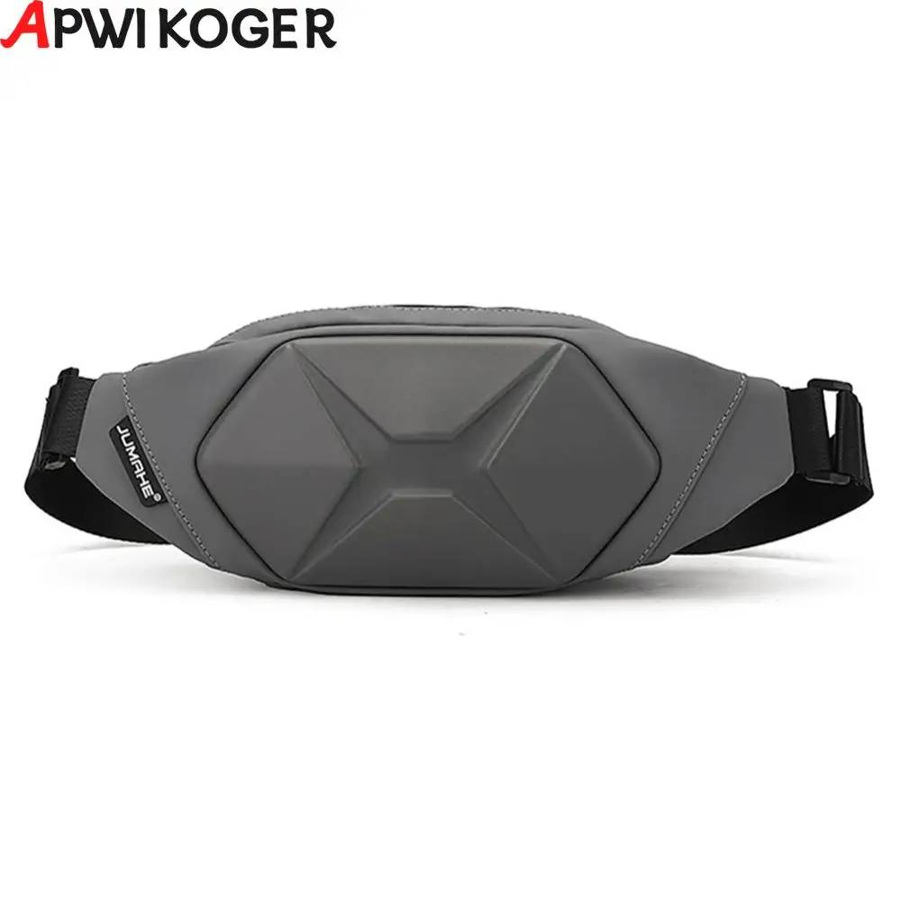 Hard Shell Chest Bag Anti-Theft Men Casual Waist Bags Adjustable Multifunctional Portable Lightweight Outdoor Sports Accessories