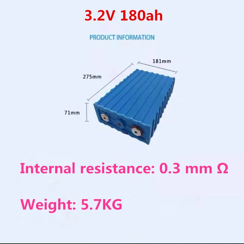 

3.2V 100AH 200Ah Batteriy Rechargeable Lithium Iron Phosphate Battery Pack For RV Solar System Cart Home Energy Amplifier