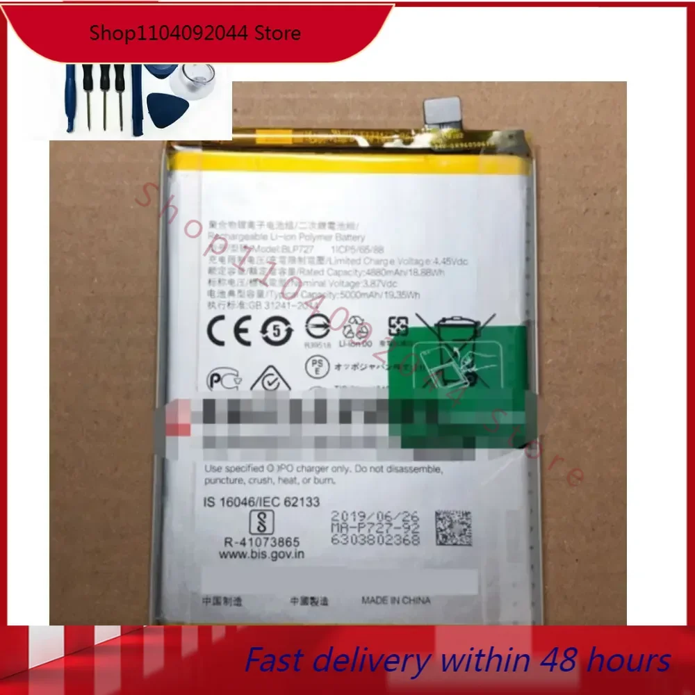 

new 5000mah BLP727 battery for OPPO A11x A11 Smartphone batteries