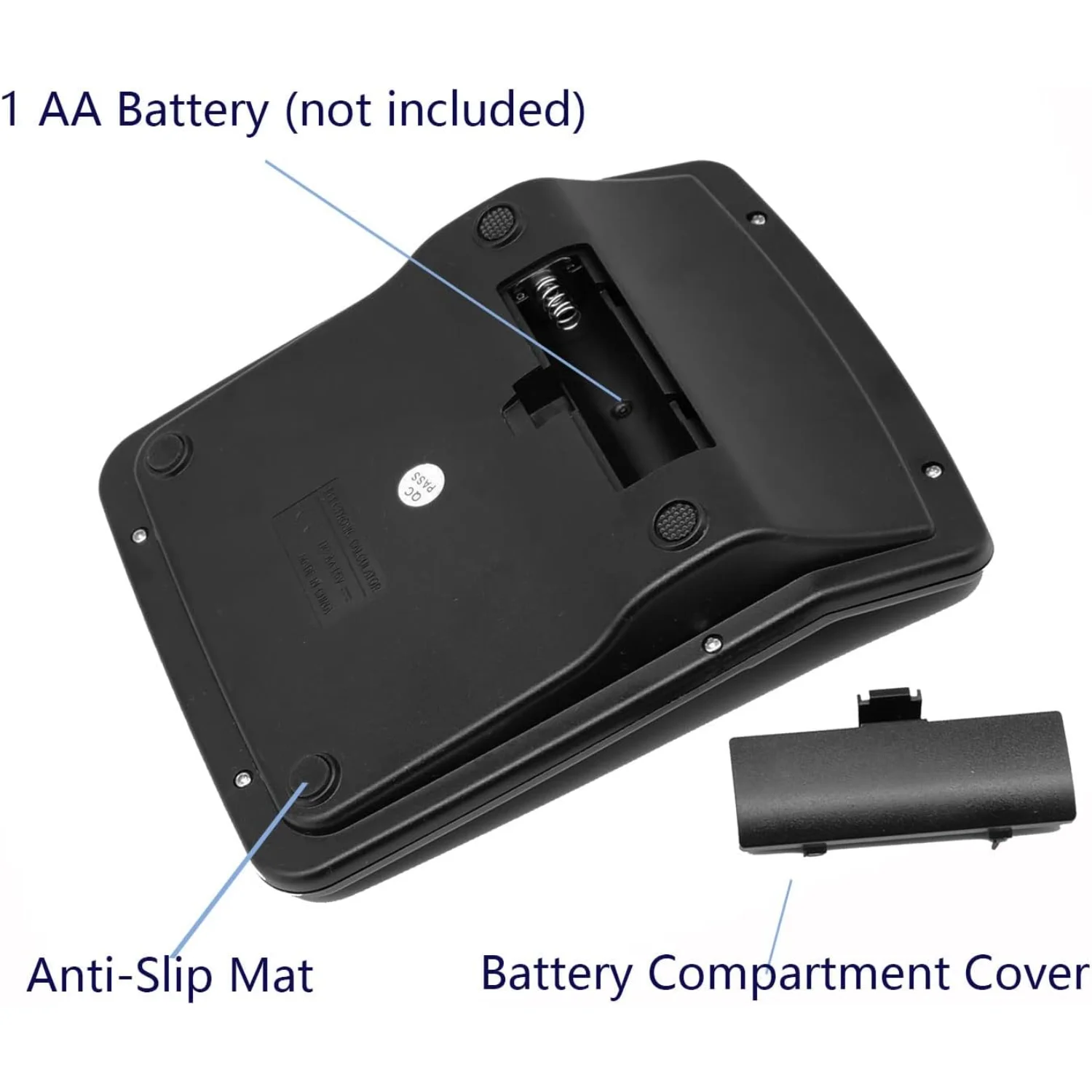 계산기, KK-837-12S 표준 데스크탑 계산기, 12자리 대형 LCD 디스플레이, 배터리 및 태양광 발전 계산기(꺼짐)