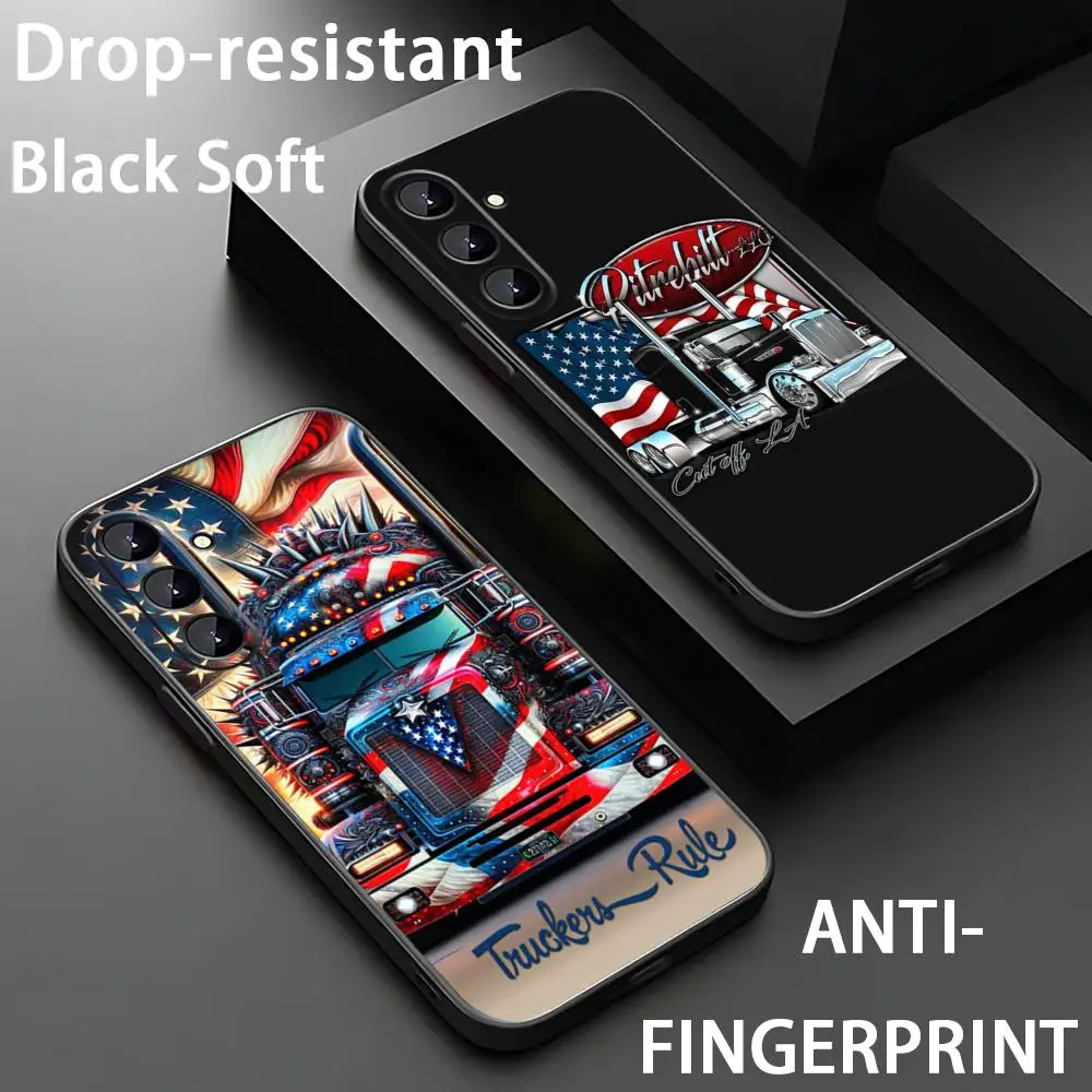 Peterbilt Phone Case For Samsung Galaxy S26 S25 S24 S23 S22 S21 Plus Ultra Fold A Soft Black