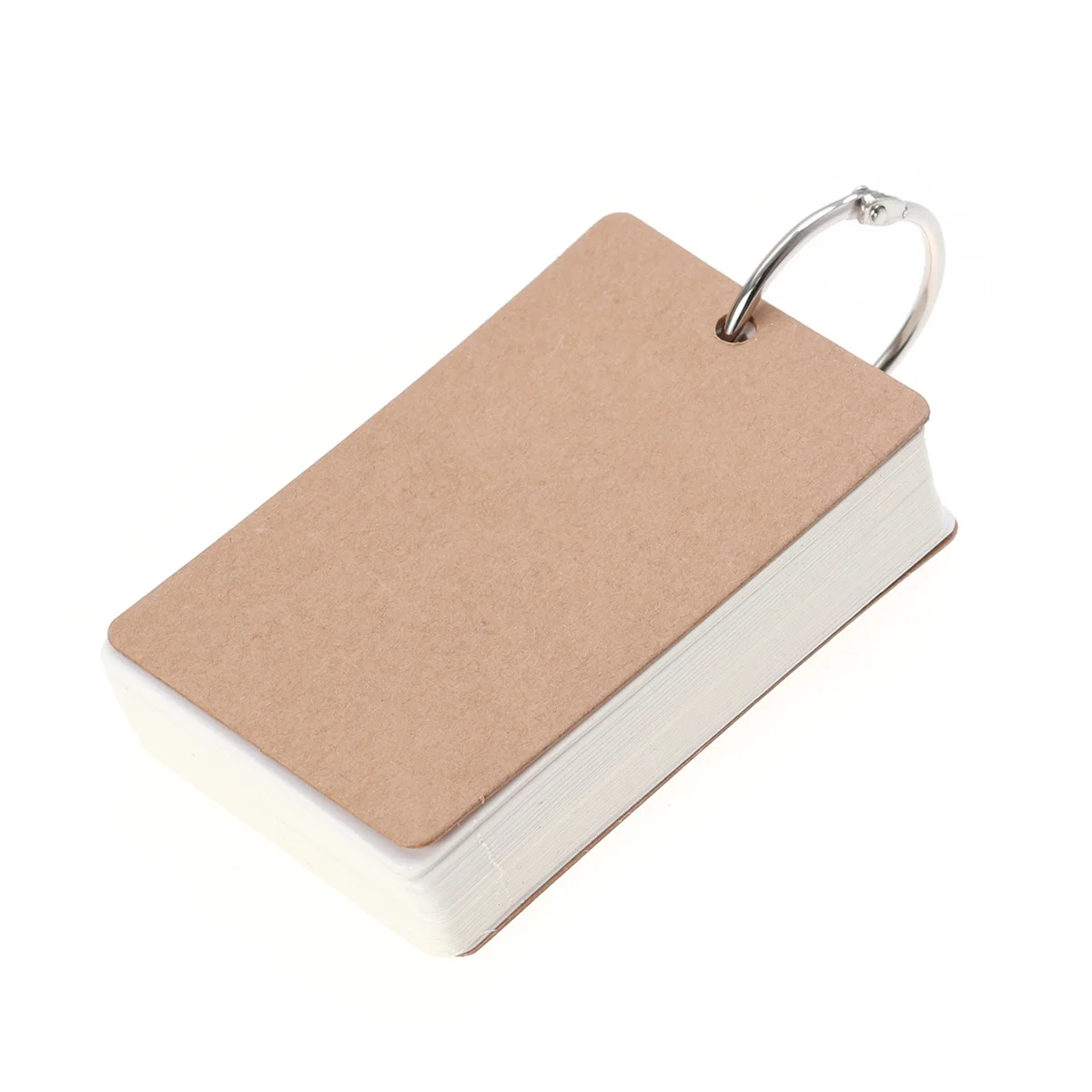 Kraft Paper Study Cards Binder Ring Notepad Memo Scratch Pads Diy Greeting Bookmark Hole Punch Index Cards For School