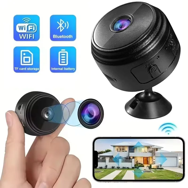 A9 1080P WiFi Mini Camera Wireless Video Recorder Security Protection Camera Smart Home Monitoring For Infants And Pets Indoor