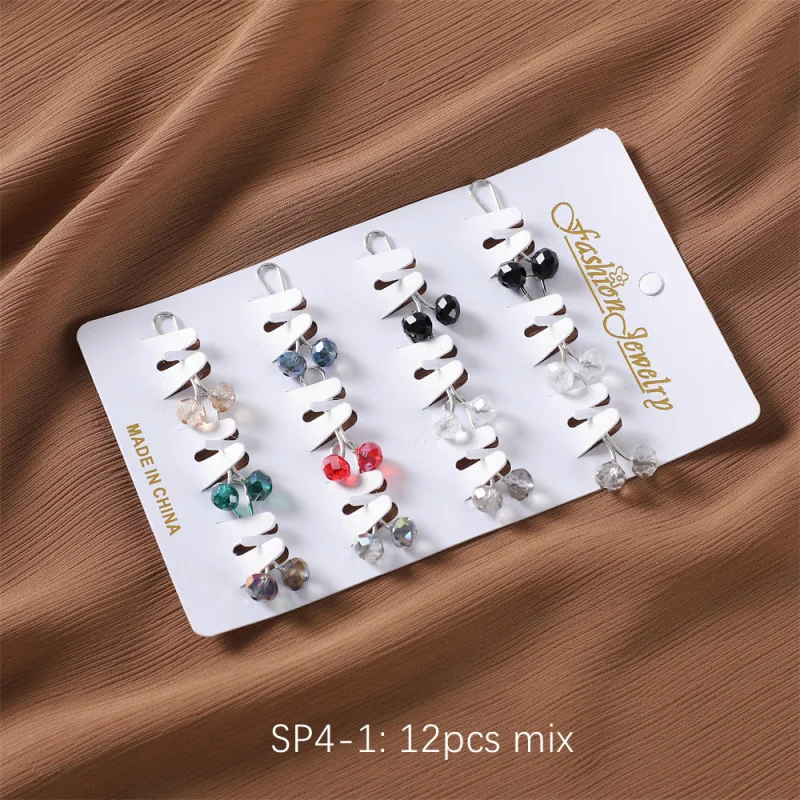 Accessories High Quality ScarfUType Clip Crystal Ball Ornament Silk Scarf Clip Scarf Buckle Fixing Buckle Shawl Buckle