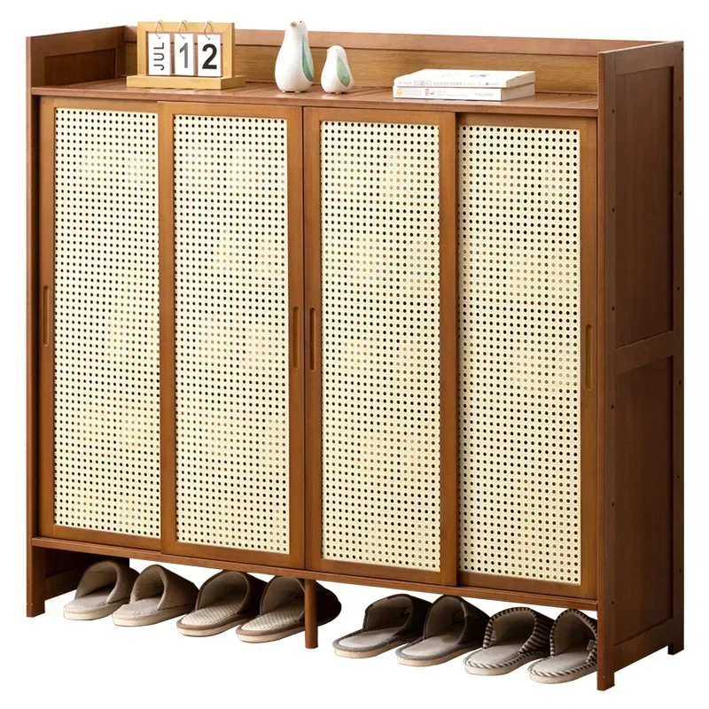 Minimalist Rattan Shoe Rack Cabinets Home Furniture Shoes Organizers Shoe Organizer And Storage Sapateira