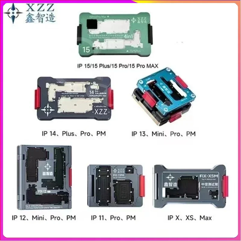 XZZ Motherboard Test Fixture Holder for iPhone 15 14 13 X Max Logic Board Middle Layer Radio Frequency Function Tester iSocket