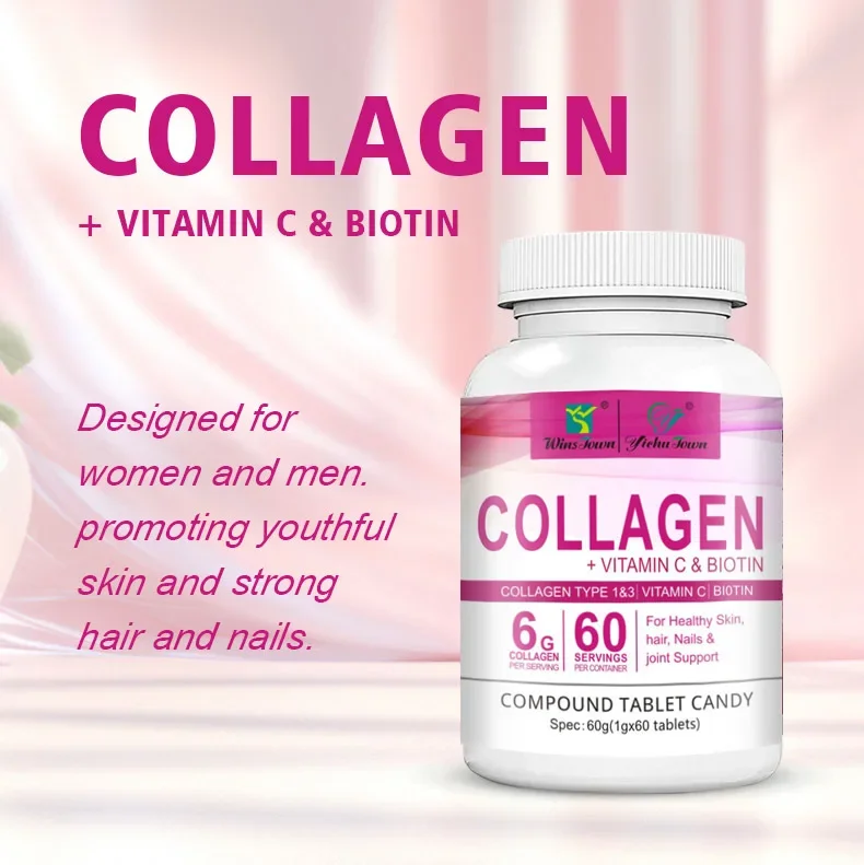 3 bottle of collagen capsule improves skin elasticity enhances sleep quality promotes joint health