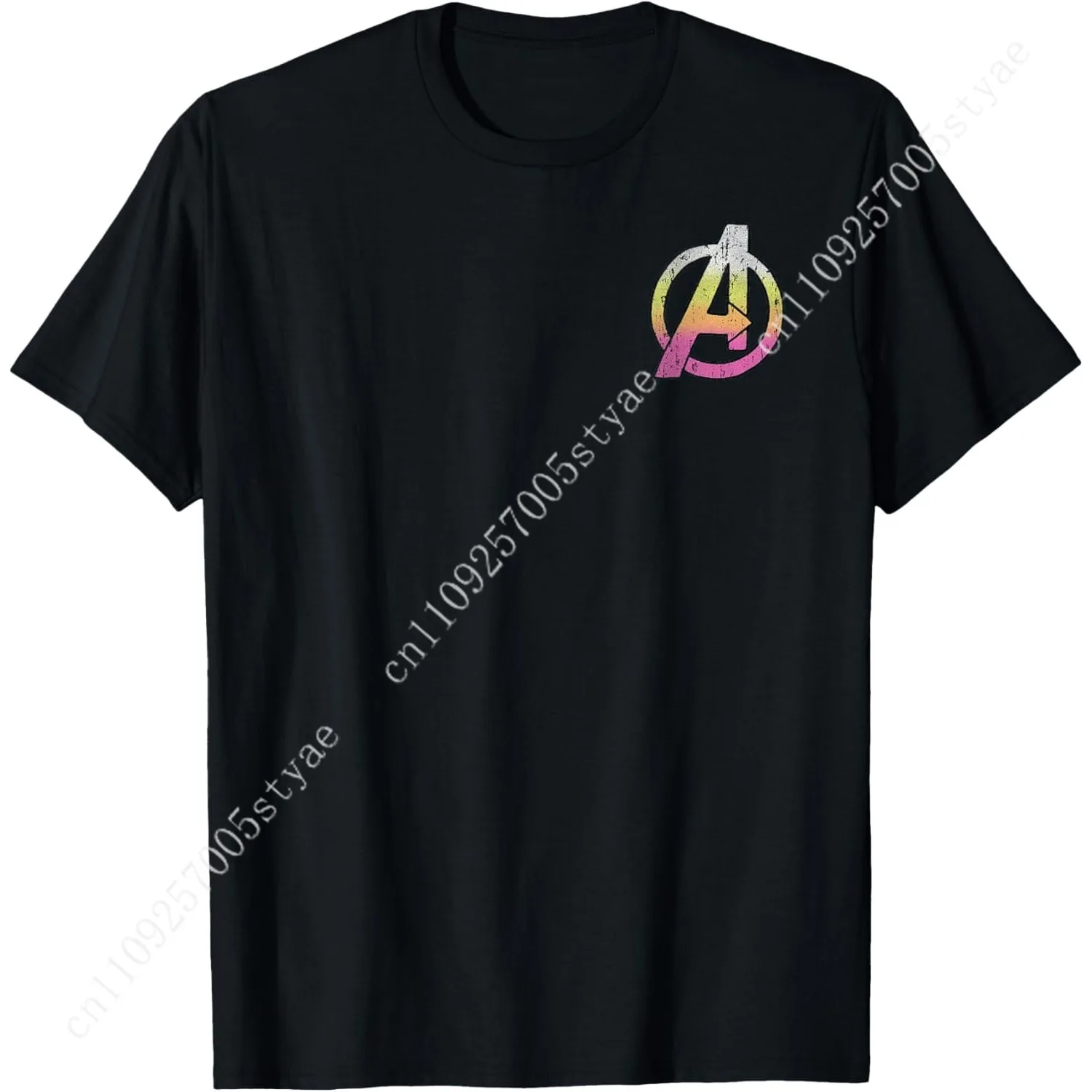 

Marvel Avengers Distressed Classic Logo Graphic T-Shirt T-Shirt Cosplay
