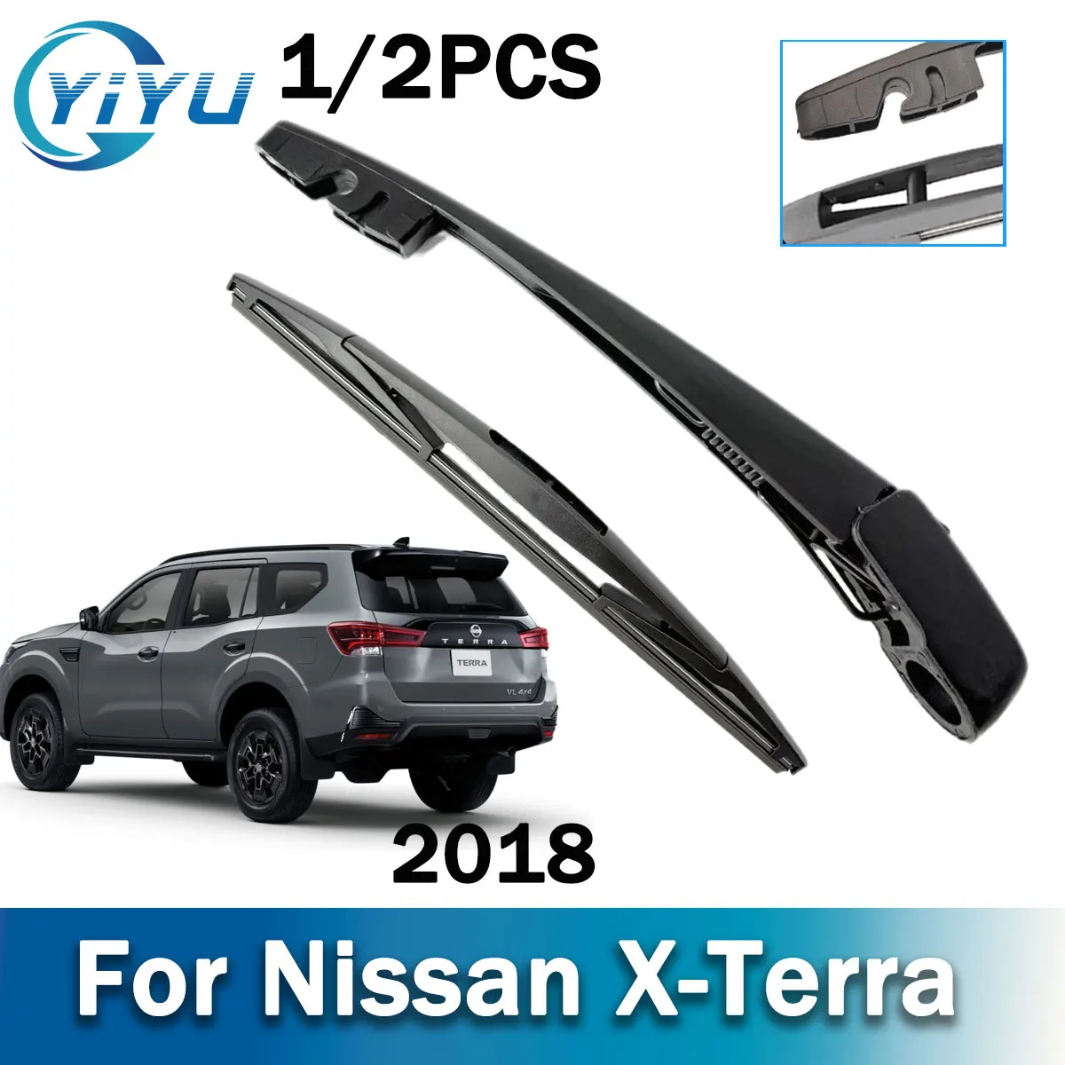 

1/2PCS Car Rear Windshield Wiper Arm Wiper Blade For Nissan X-Terra 2018 Car Windscreen Wipers Brushes Accessories