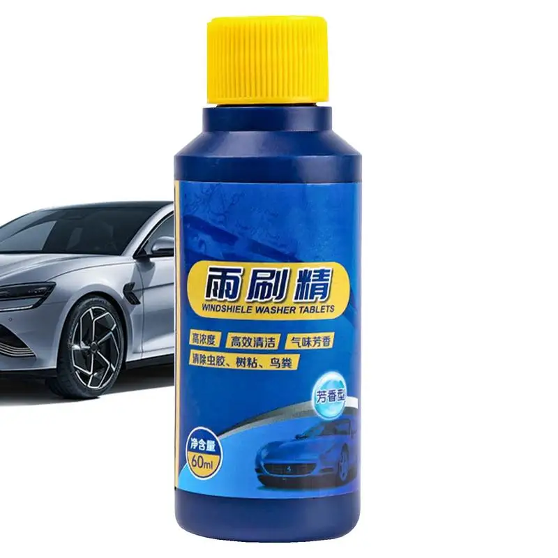 

Automotive Windshield Washing Fluid 60ml Auto Glass Cleaner Fragrant Automotive Windshield Glass Cleaner Car Cleaning Solution