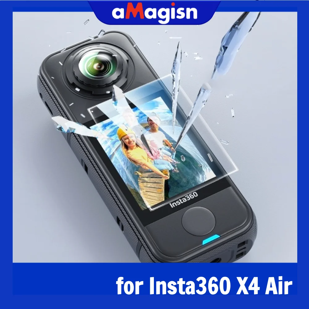 aMagisn 9H+ Tempered Glass Screen Protector for Insta360 X4 Air - Impact-Resistant, HD Clear X4 Air Accessories (Not for X4)