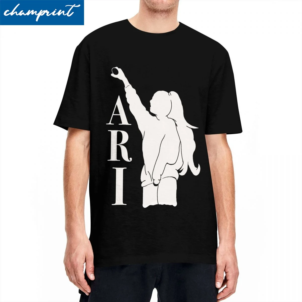 Novelty Ariana Sweetener T-Shirt Men's 100%Cotton Short Sleeve Grande Music Crewneck Summer Clothes