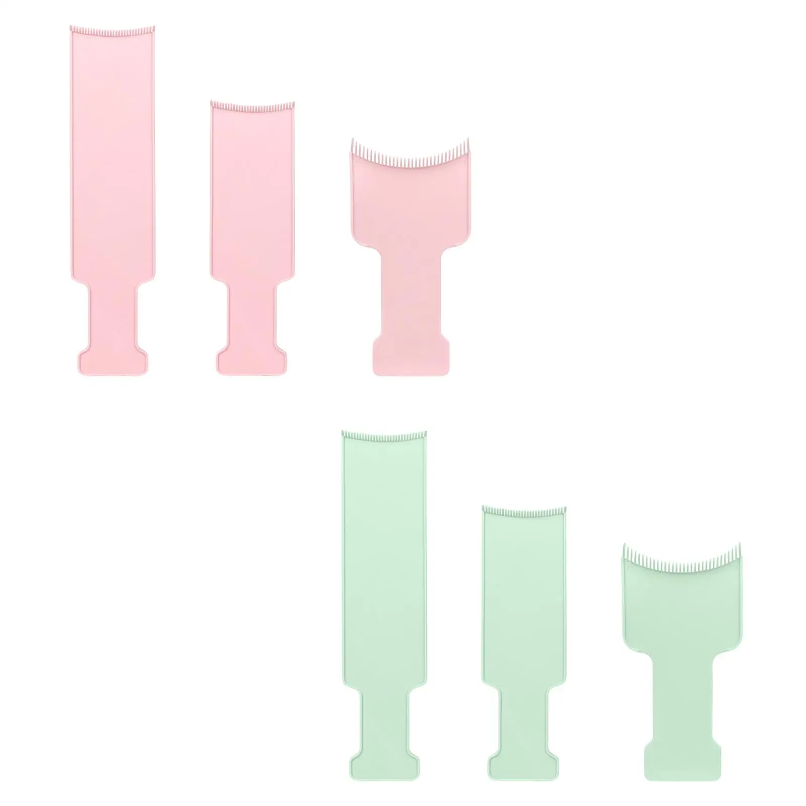Hair Dyeing Board Set Pink Plastic Salon Hair Coloring Brush Kit Professional Hairdressing Tools for All Hair Types