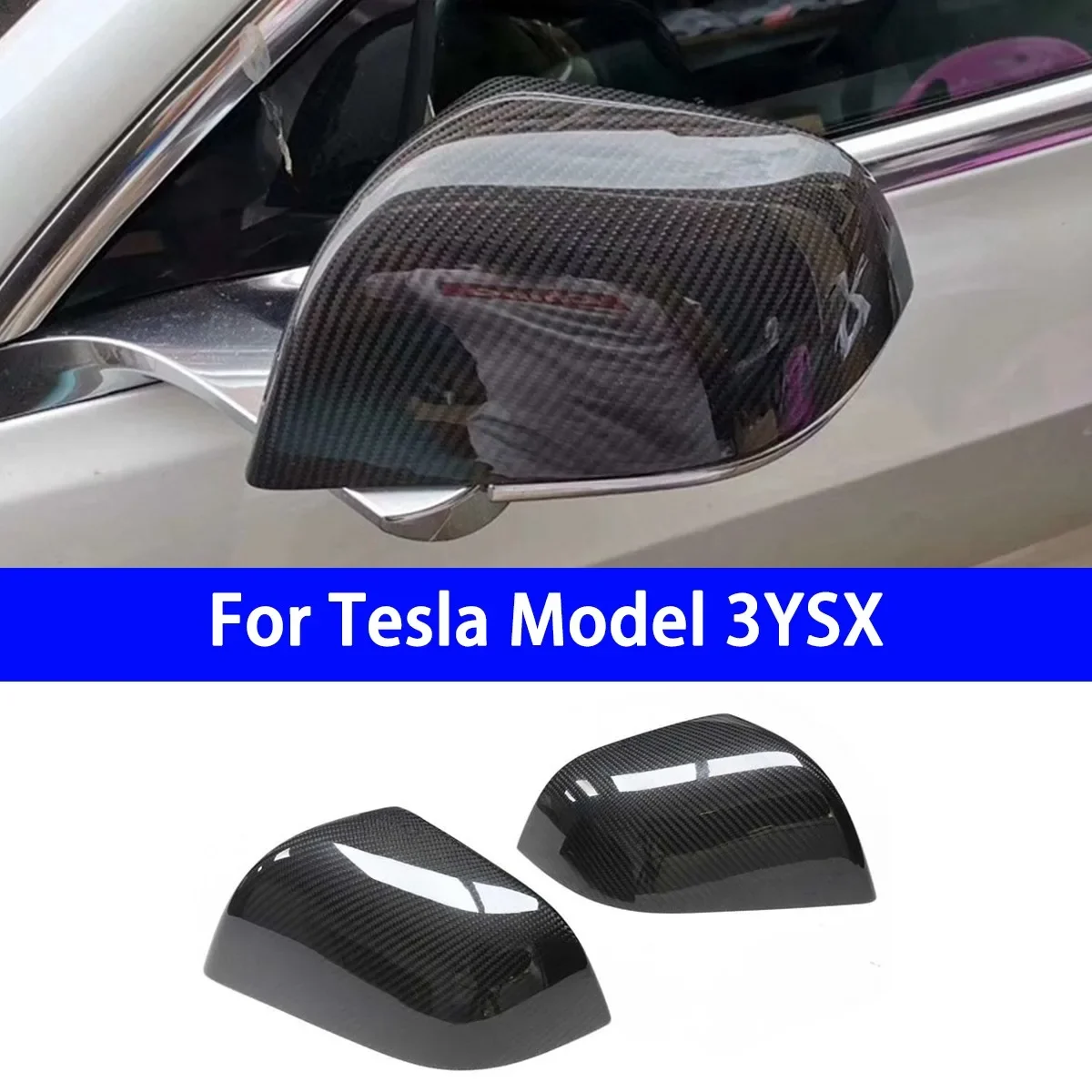 

Подходит для Tesla Model 3YSX, сухой корпус зеркала заднего вида из углеродного волокна и наклейка на крышку зеркала заднего вида
