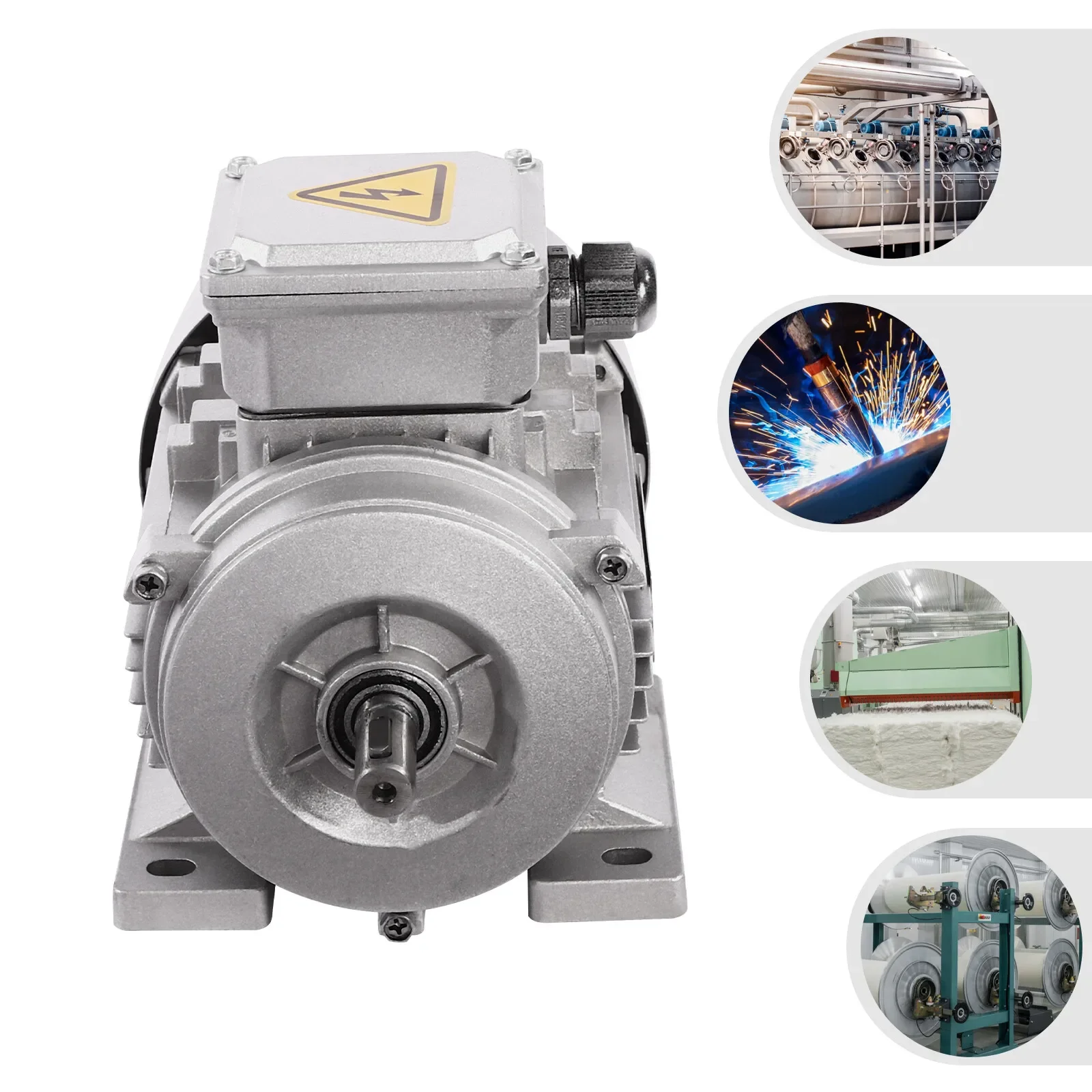 Spulenmotor aus reinem Kupfer, 750 W, 14 mm Welle, Elektromotor, dreiphasiger Asynchronmotor für Industrie- und Baumaschinen