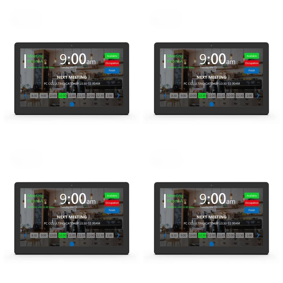 WA1348T Meeting Room Booking RK3568 Wall Android Signage 13.3 Inch Android 11 Poe Tablet Pc