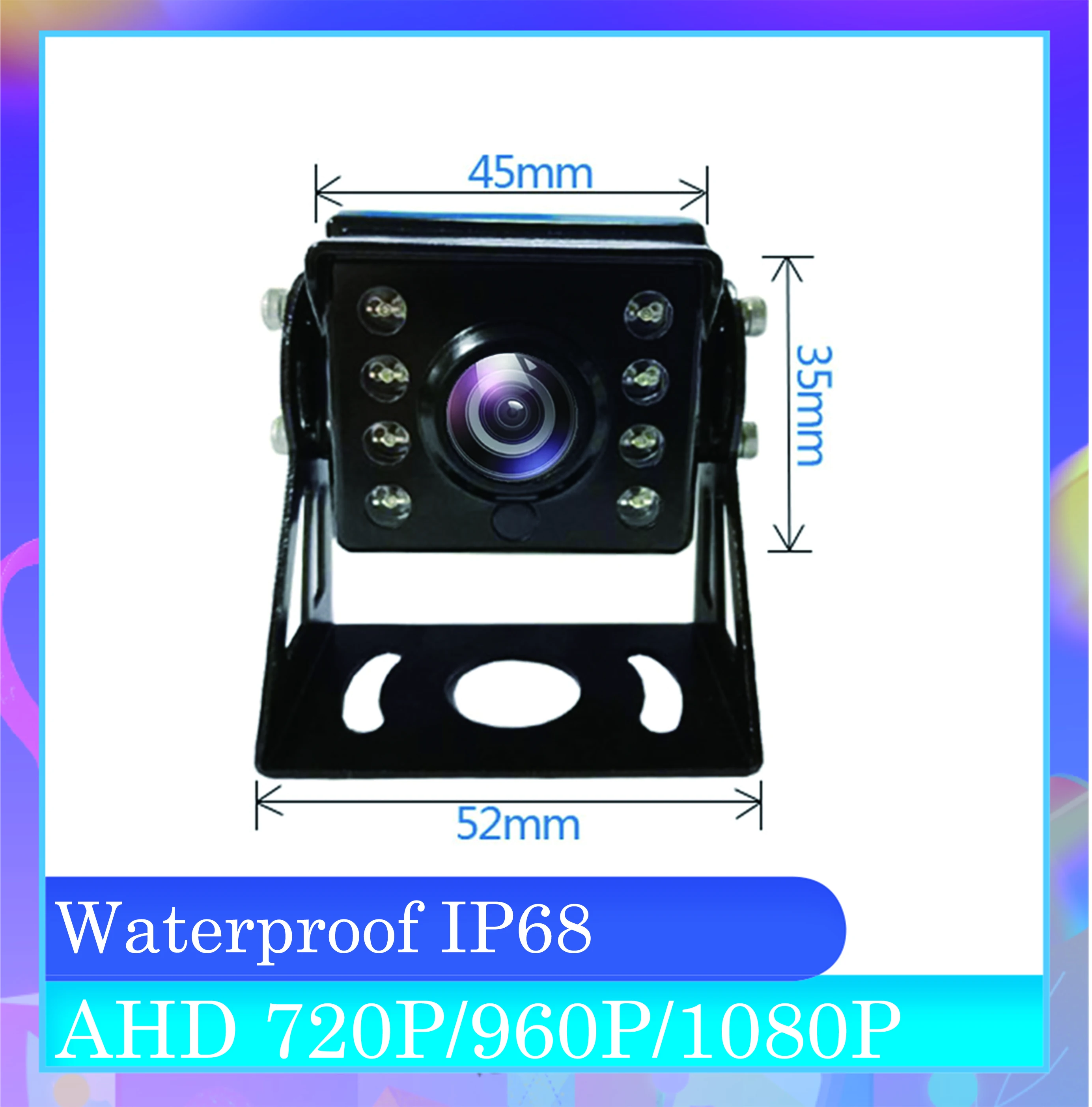 Wholesale AHD 720P/960P/1080P Waterproof IP68 AHD Front Rear View camera for bus Truck