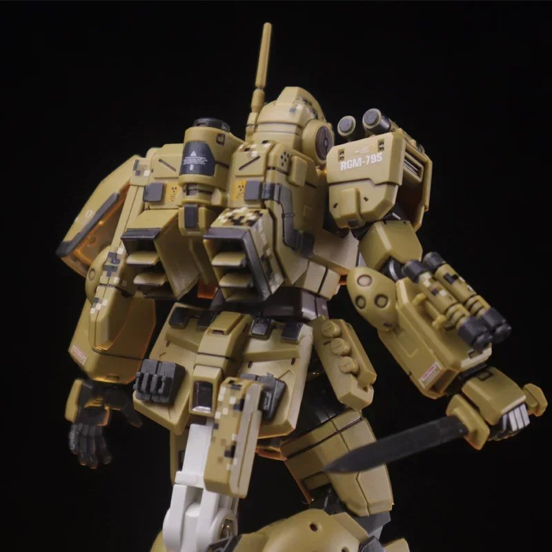 XFS سبارتاكوس جيم الصحراء اللون RGM-79S GM المتقشف تجميعها نموذج مشترك المحمول الميكانيكية المحارب الشكل لعبة هدية
