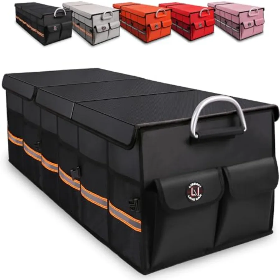 

Trunk Organizer Cargo Organizer Trunk Storage Waterproof Collapsible Durable Multi Compartments