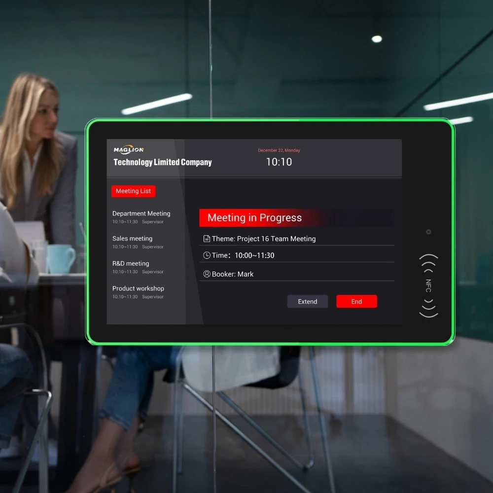 

Android 11 2 + 16 ГБ планшет Poe NFC светодиодная панель сенсорный экран настенное крепление конференц-зала резервирование Wi-Fi вариант для бизнеса новый
