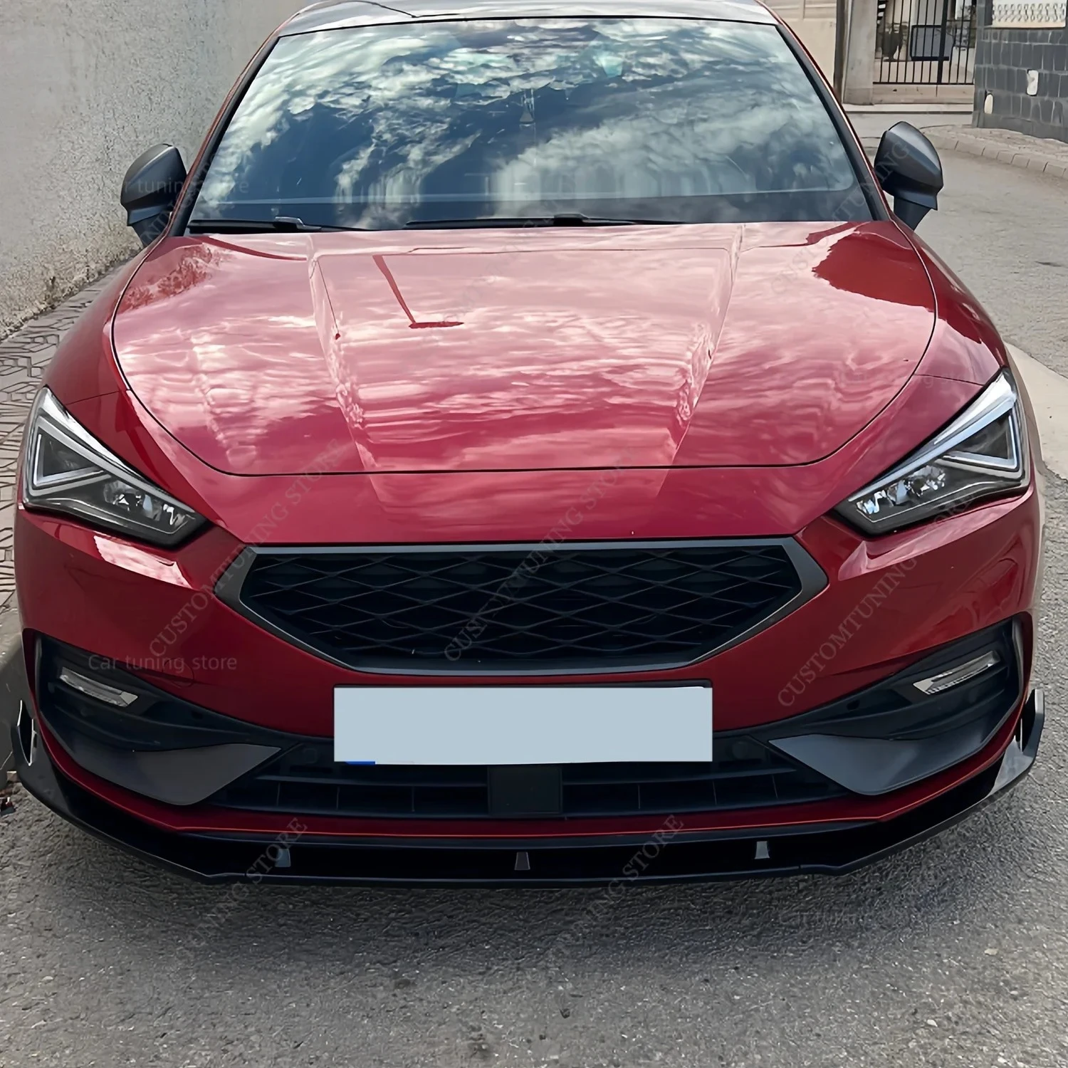 Front Bumper Lip Spoiler Splitter Diffuser Retrofit For Seat Leon MK4 KL S/S S/C S/T 1.0 1.5 TSI EVO 2021-2024 Bodykits Tuning