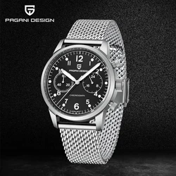 PAGANI DESIGN Luxury Fashion Men’s Sport Quartz Chronograph PD1708 Japanese VK64 Sapphire AR Coating Waterproof reloj hombre