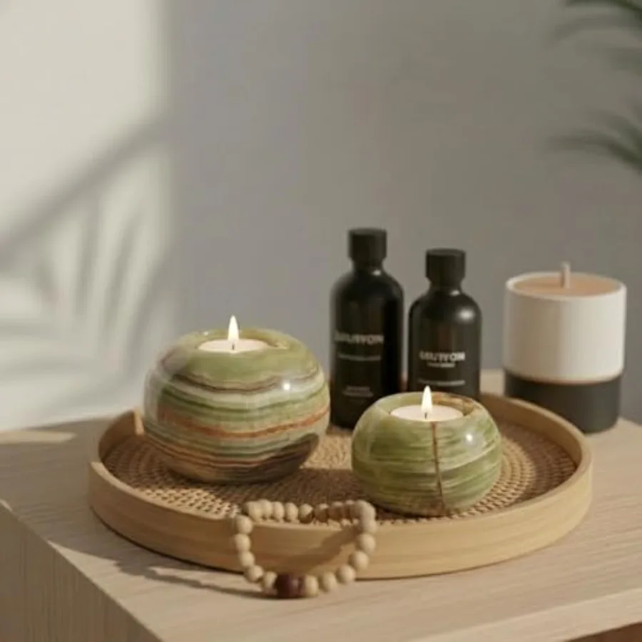 Marble Tealight Candle Holder 4