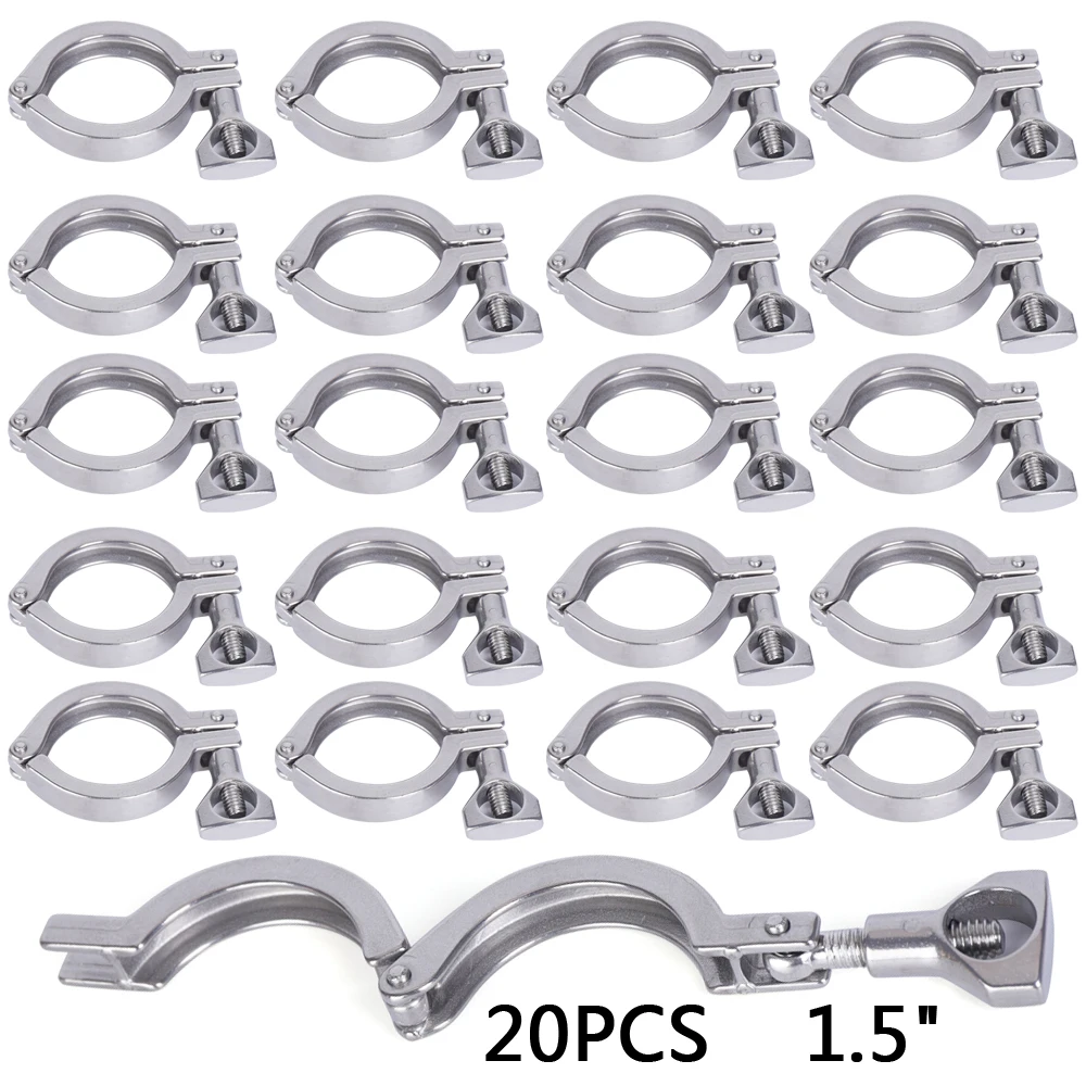 20Pcs 1.5 Tri Clamp Clover