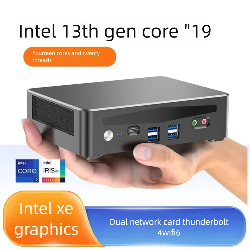 Mini PC desktop portatile Intel Core I9 di 13a generazione con doppia rete Thunderbolt 4 per giochi domestici e uso in ufficio