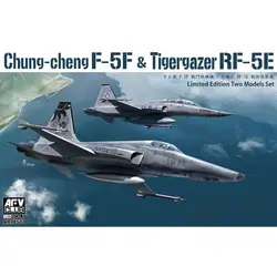 Hobby Kit AFV Club AR48S11 1/48 Chung-cheng F-5F Tiger II & Tigergazer RF-5E - Scale Model Kit DIY Toy