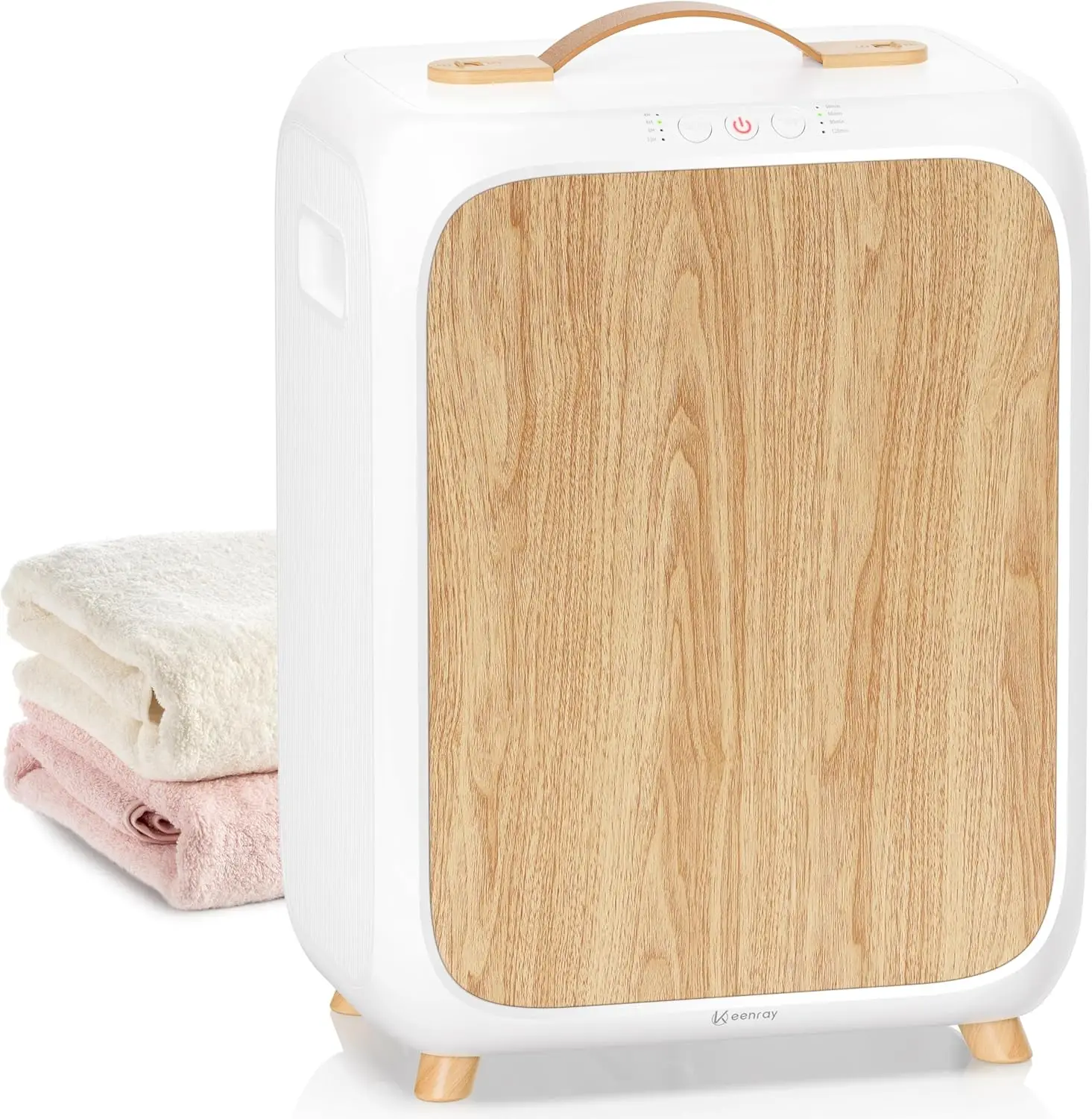 

Luxury Towel Warmer with Timer, Child Lock & Aromatherapy for Bathroom - Ideal Gift