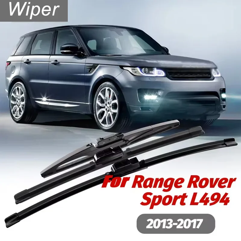 1set Front & Rear Windshield Wiper Blades Windscreen Wipers For Land Rover Range Rover Sport L494 2013-2017 2014 2015 2016