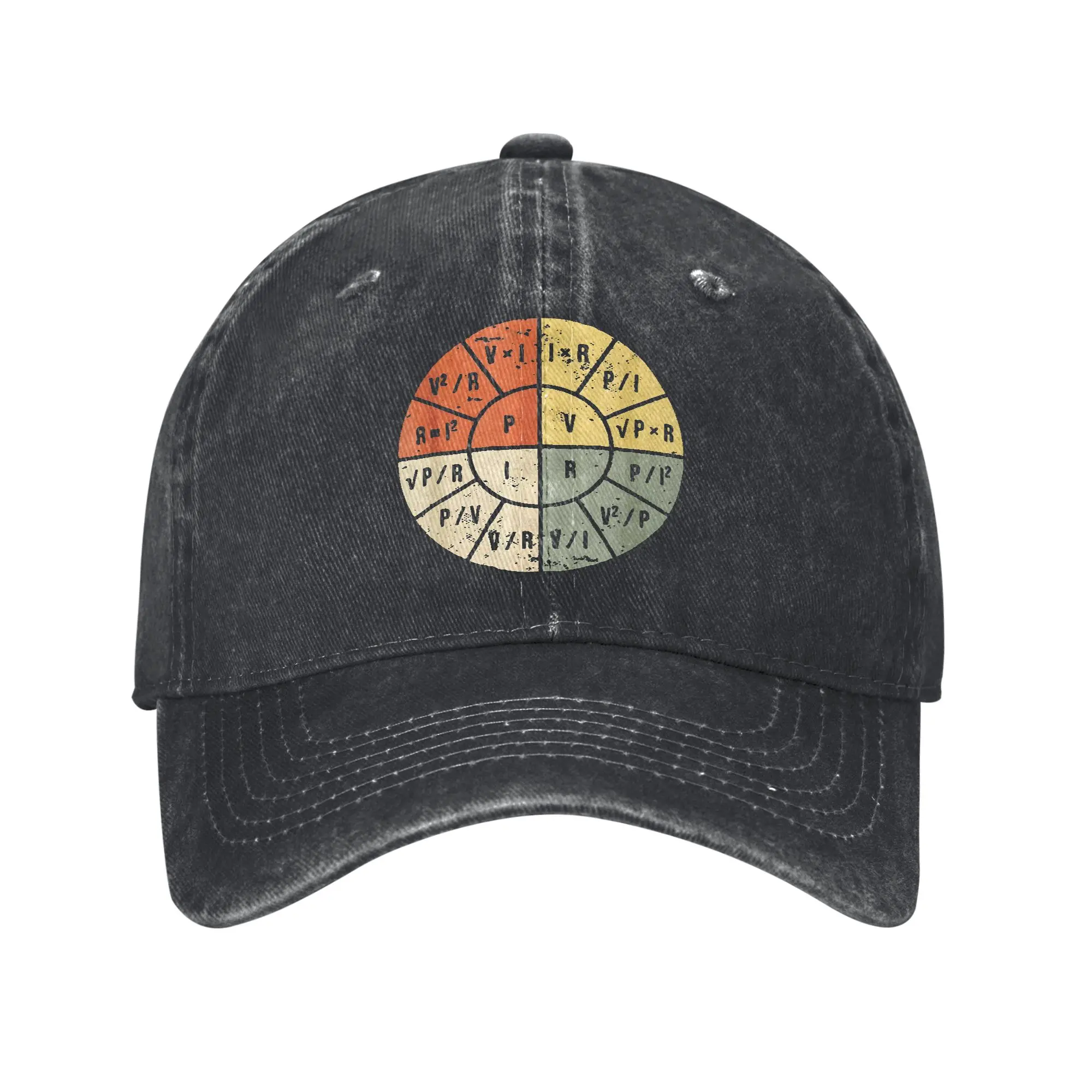 Ohms Law  Men Women Baseball Caps Electrical Engineer Quote Distressed Washed Hat Outdoor Workouts Unstructured Soft Sun Cap