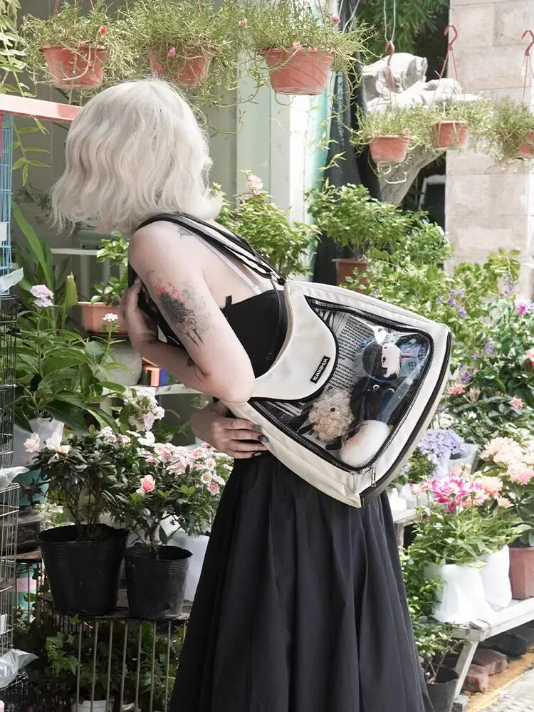 

Two-dimensional Girls Large-capacity Transparent Baby Bags Lta Bag Women's Daily Versatile High-end Shoulder Bag Messenger Bags