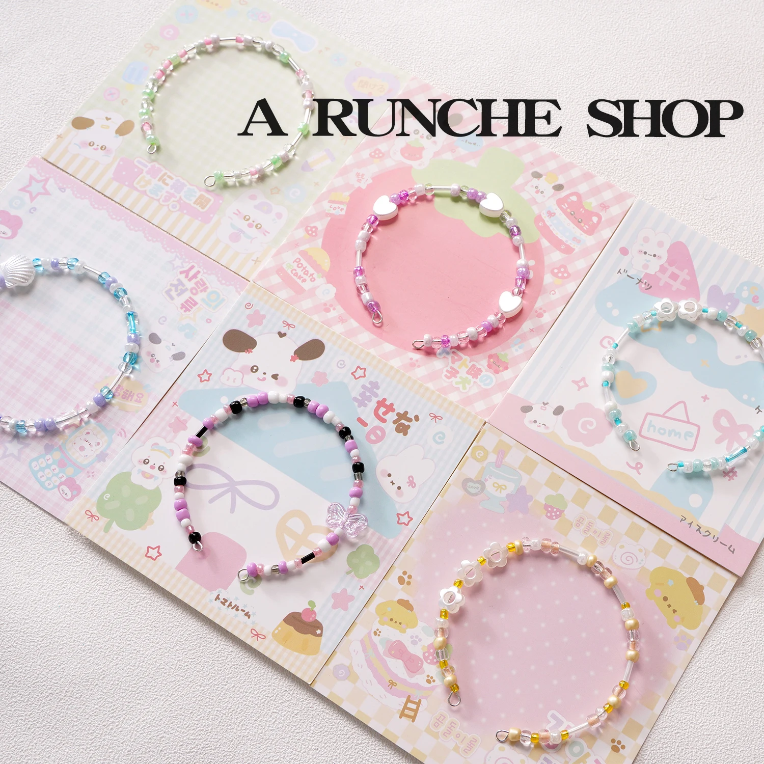 ミックスカラーガラスビーズ DIY素材 手作りブレスレット ネックレス ジュエリー クリスタル キャンディー シードビーズ