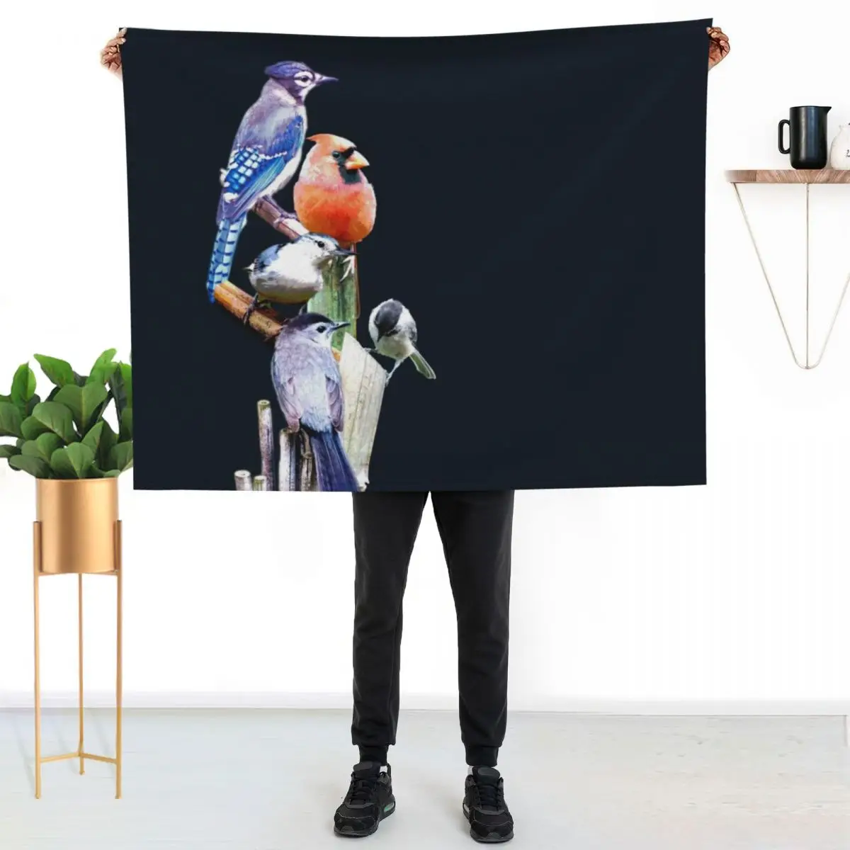 Feathered Friends Throw Blanket Travel Bed Sofa for winter Winter beds Fashion Sofas Blankets