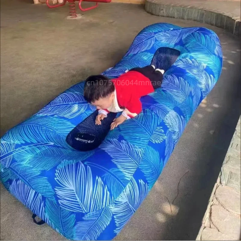 Outdoor Inflatable Sofa, Amphibious Camping Single Portable Air Cushion, Outdoor Camping Music Season Mattress